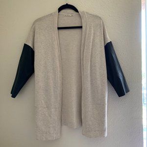 Zara knit | Beige open front cardigan